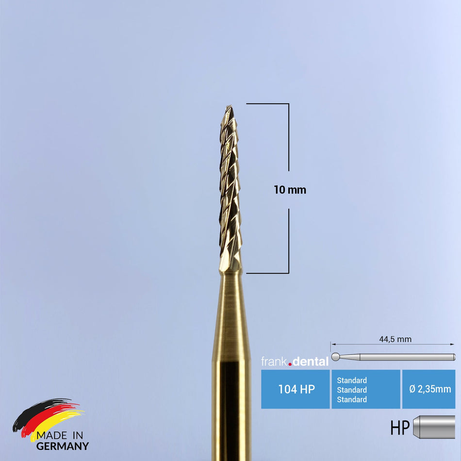 Titanium Coated Carbide Lindemann Bone Cutter - 162A  HP