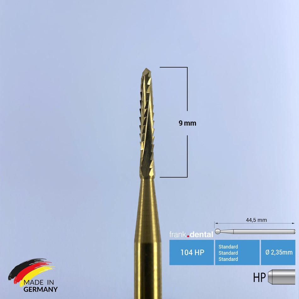 Titanium Coated Carbide Lindemann Bone Cutter - 162 HP