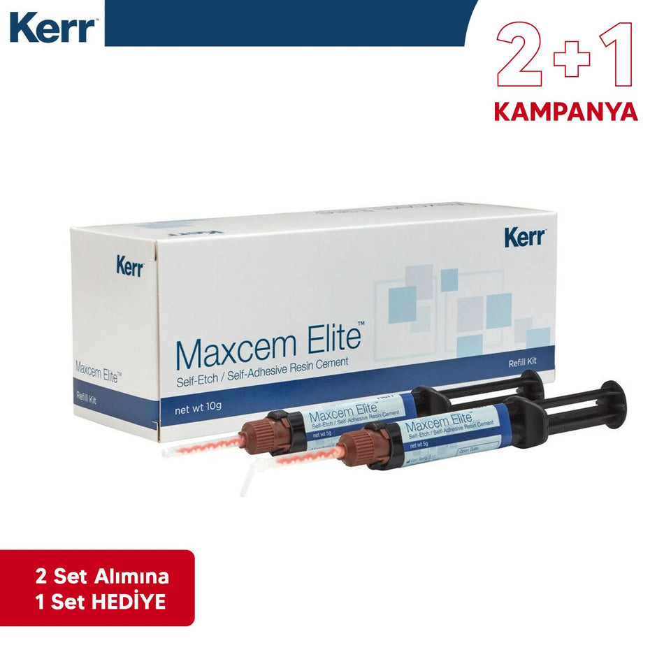 Kerr - 2+1 Offer - Maxcem Elite Self - Adhesive Resin Cement - Value Kit2