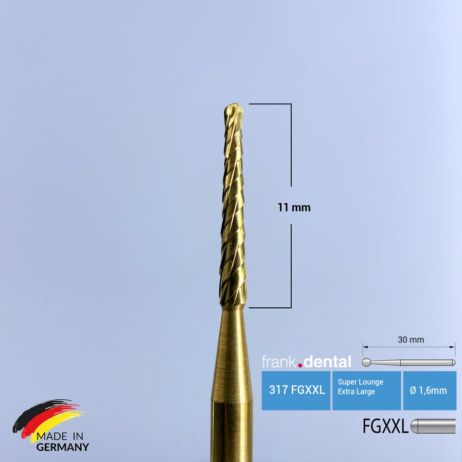 Titanium Carpide Lindemann Surgical Bur - 262 FGXXL