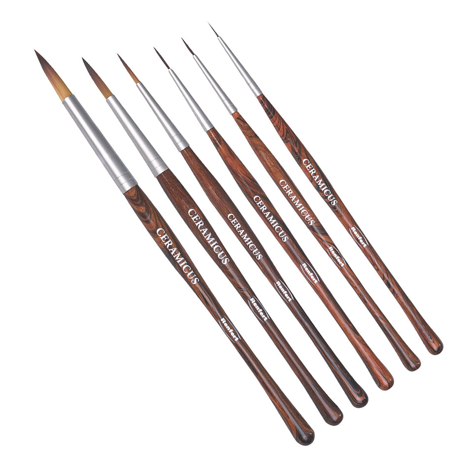 Ceramicus Porcelain Synthetic Bristle Brush Set