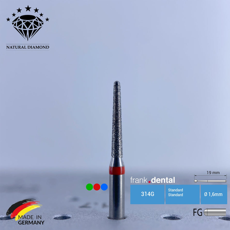 Dental Natural Diamond Bur - 851 Dimond Bur for Air Turbine