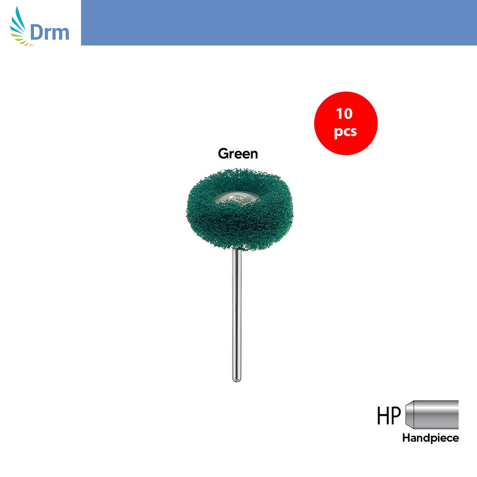 Round Porcelain and Composite Polishing Kit 10 Pieces - Handpiece