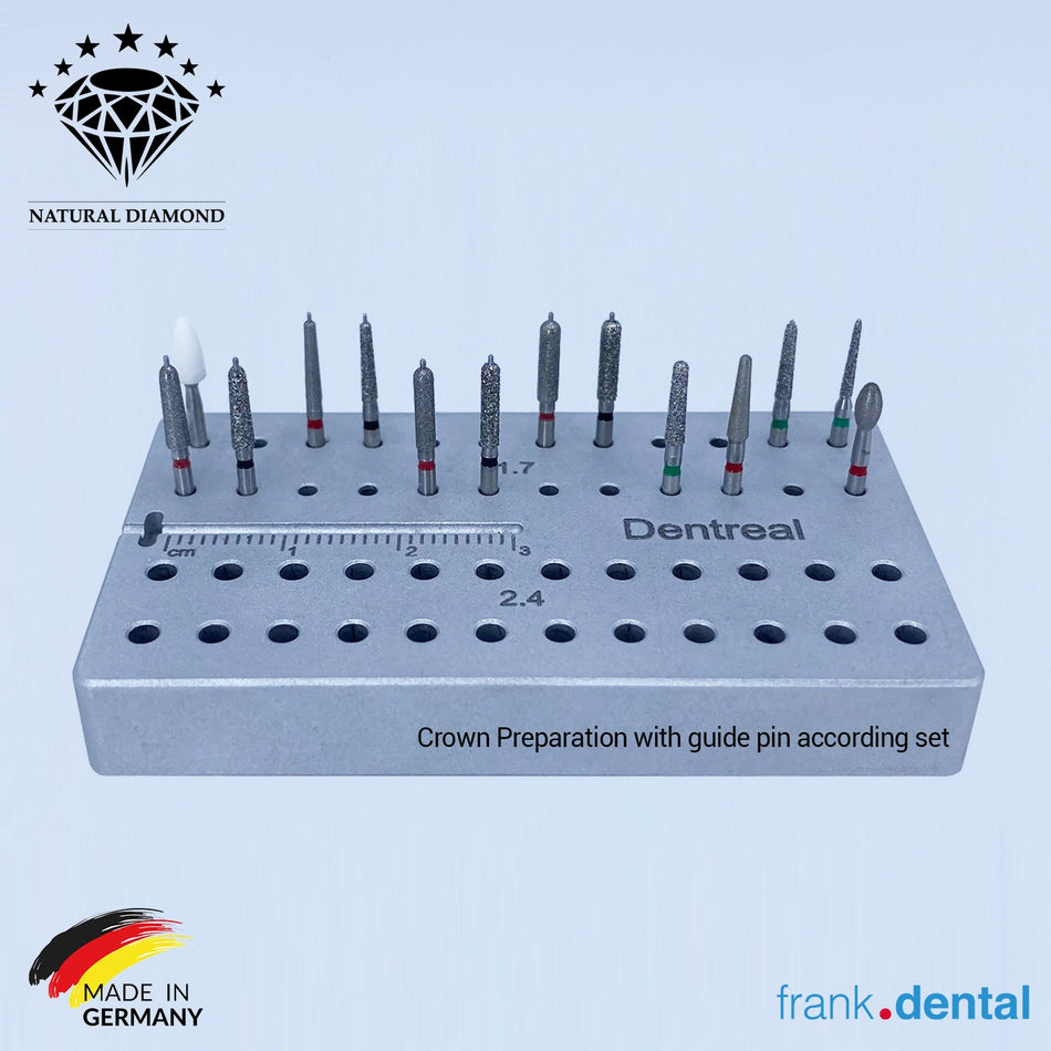 Secure Crown Preparation Set - Dental Natural Diamond Bur