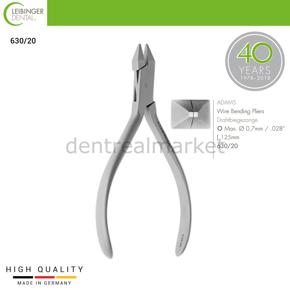 Leibinger - Adams Wire Bending Pliers - Wire Bending Pliers - 125 mm