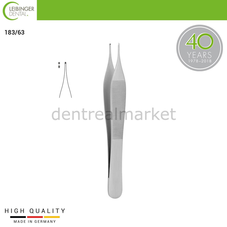 Leibinger - Adson - Micro Surgical Tissue Forceps - 12 cm