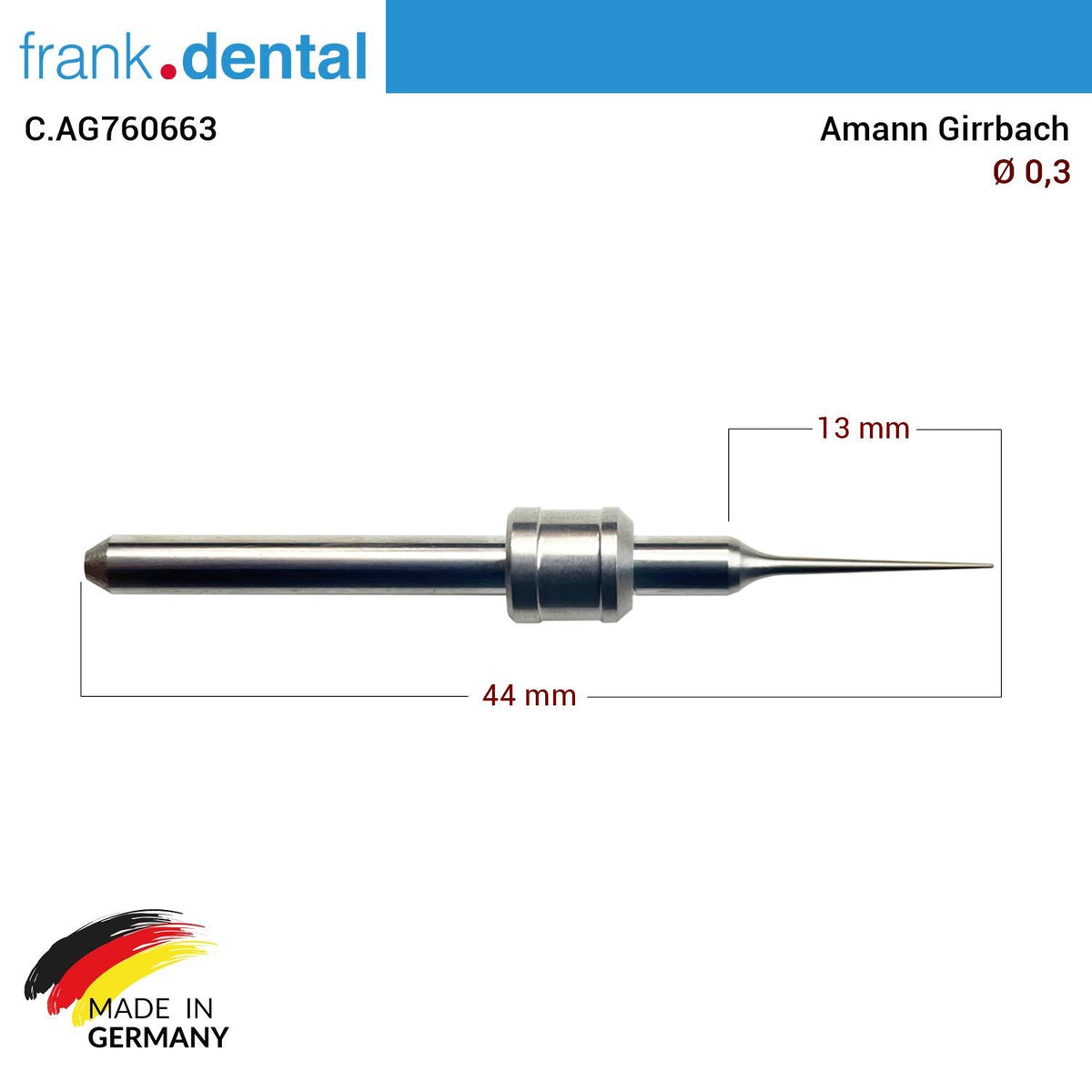 Frank Dental - Amann Girrbach Cad Cam Drill 0,3 mm