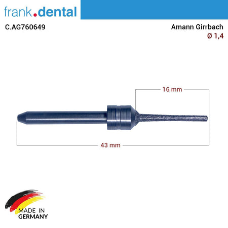 Dentreal - Amann Girrbach Diamond Cad Cam Drill 1.4 mm