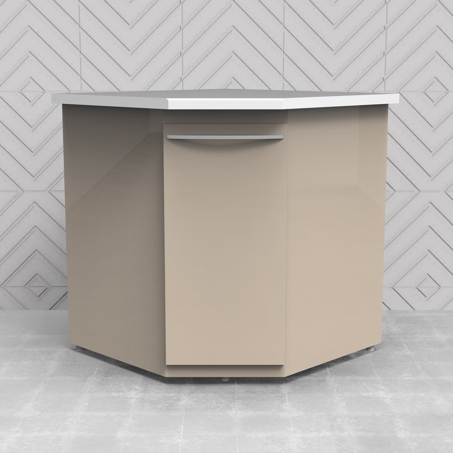 Grup Dental - Clinical Cabinet - Module - Corian Countertop GL13