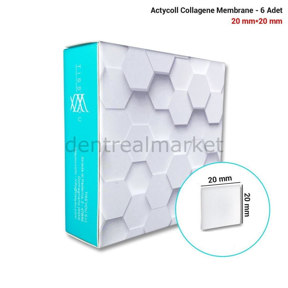 Actycoll - Dental Collagene Membrane - 20*20 mm - 6 Pcs