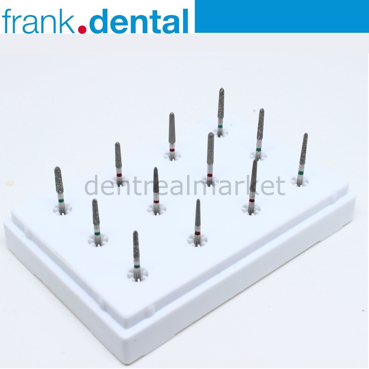 Frank Dental - Diamond Conical Chamfer Cut Bur Set