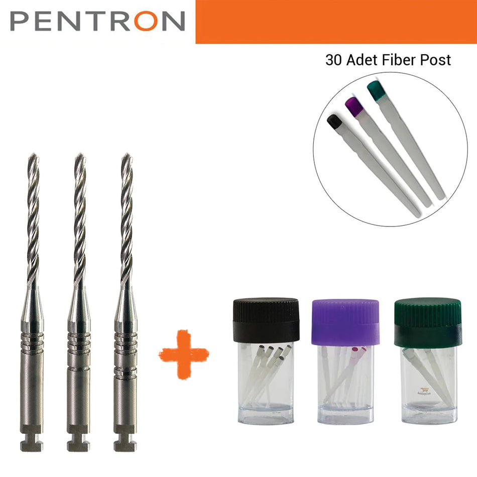 Pentron - FibreKleer 4x Tapered Radioopaque Fiber Post Big Kit - Asorti