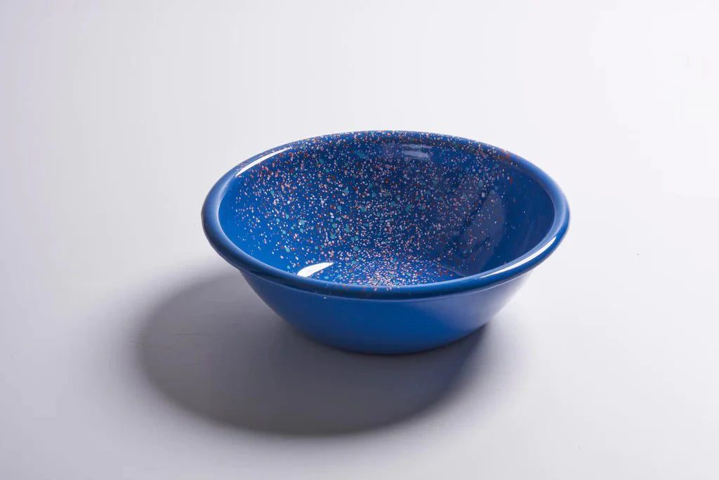 Kapka - Flow Fest Bowl - Enamel Vintage Look Washable Bowl / Kapka