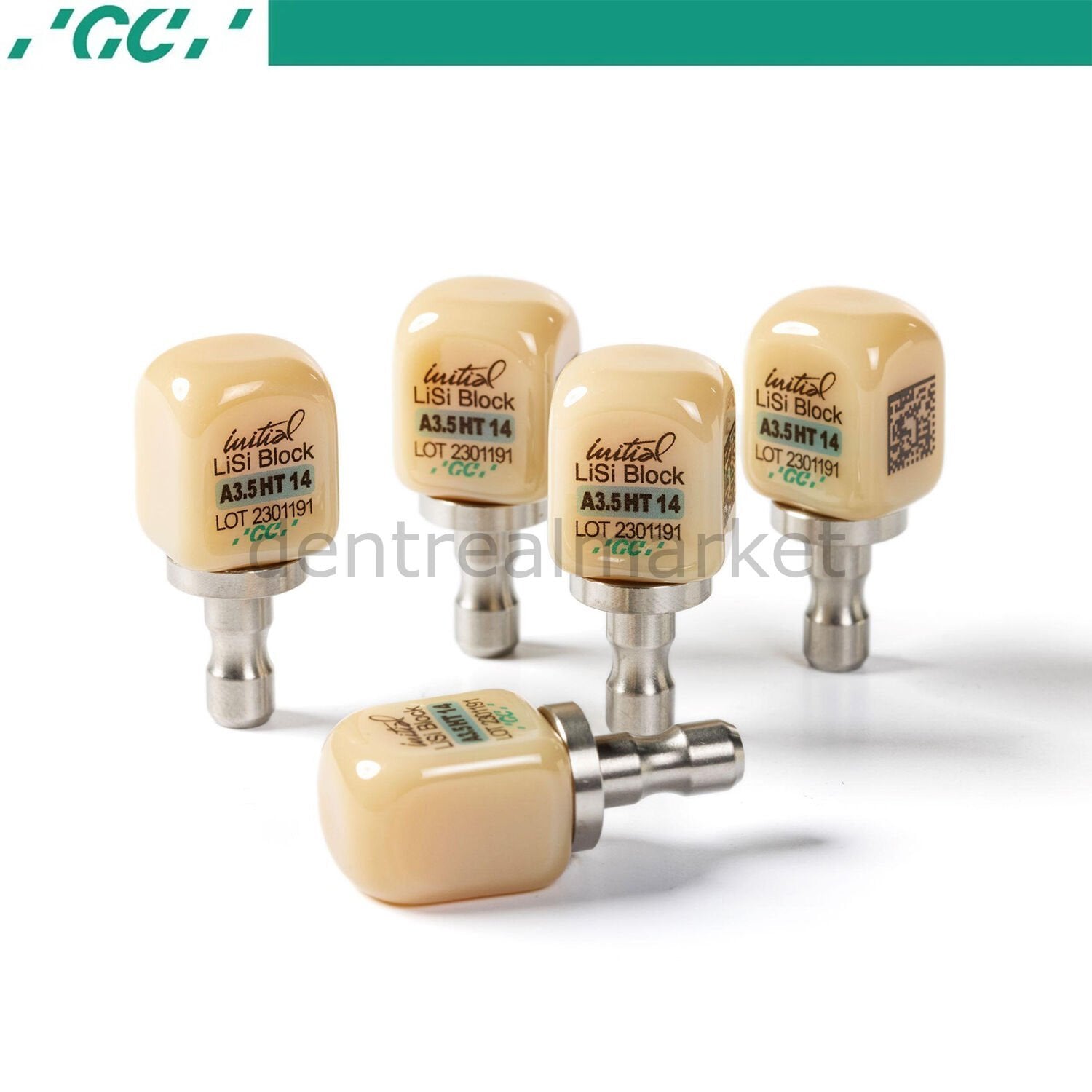 Gc Dental - GC Initial LiSi Block - Lithium Disilicate Glass Ceramic CAD/CAM Block