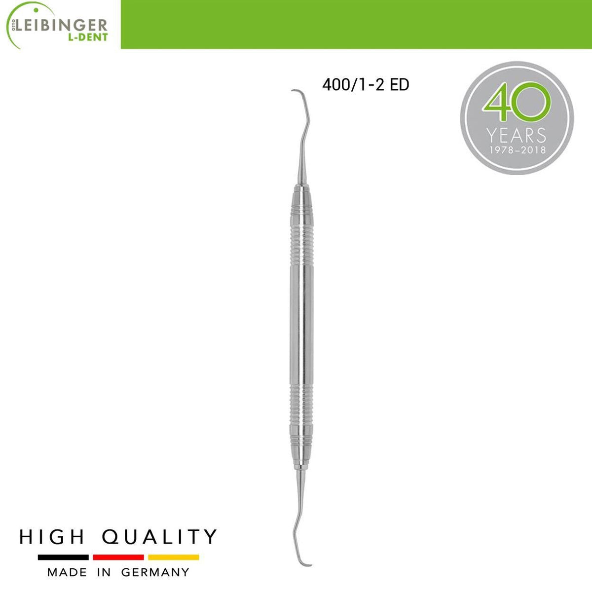 Leibinger - Gracey Curette 1 - 2, Lingual - Buccal - Periodontal Curette