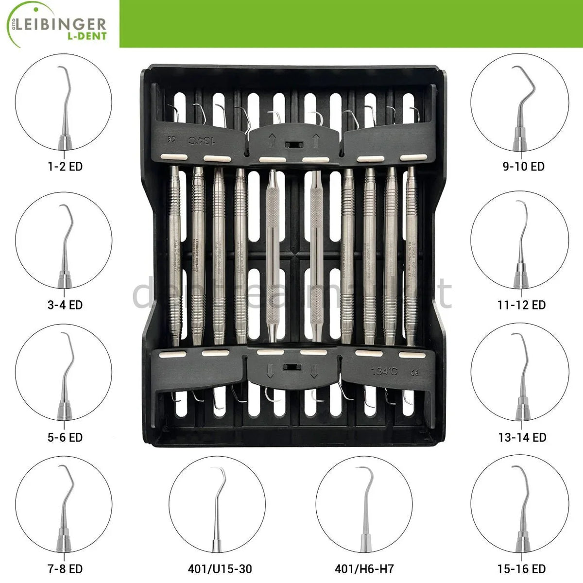 Leibinger - Gracey Curette - Perio Curette & Scaler Set