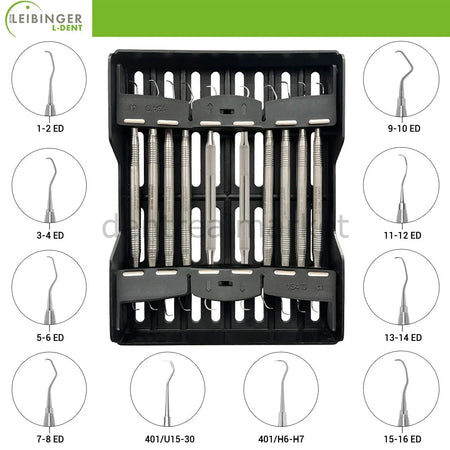 Leibinger - Gracey Curette - Perio Curette & Scaler Set