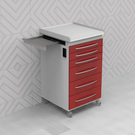 Grup Dental - Mobile Clinic Cabinet - Corian Countertop MB04