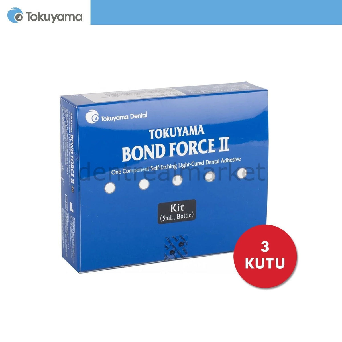 Tokuyama - Offer 3 Pcs - Bond Force II Univesal Adhesive - Light Cured Self Etching Single Component Adhesive