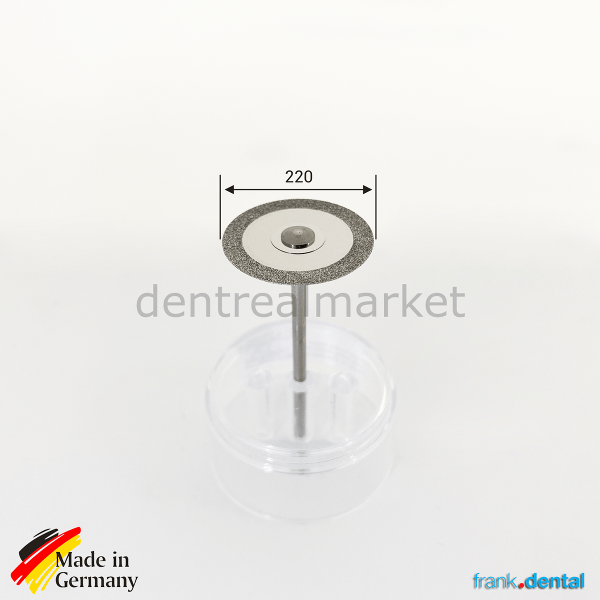 Frank Dental - Ortho Diamond Disc Interface Separe - 220mm Double Sided Etching