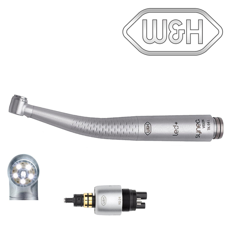 W&H Dental - TK - 94 L LED Synea Vision Turbine - LED+ Optic Ring & Coupling RQ - 24