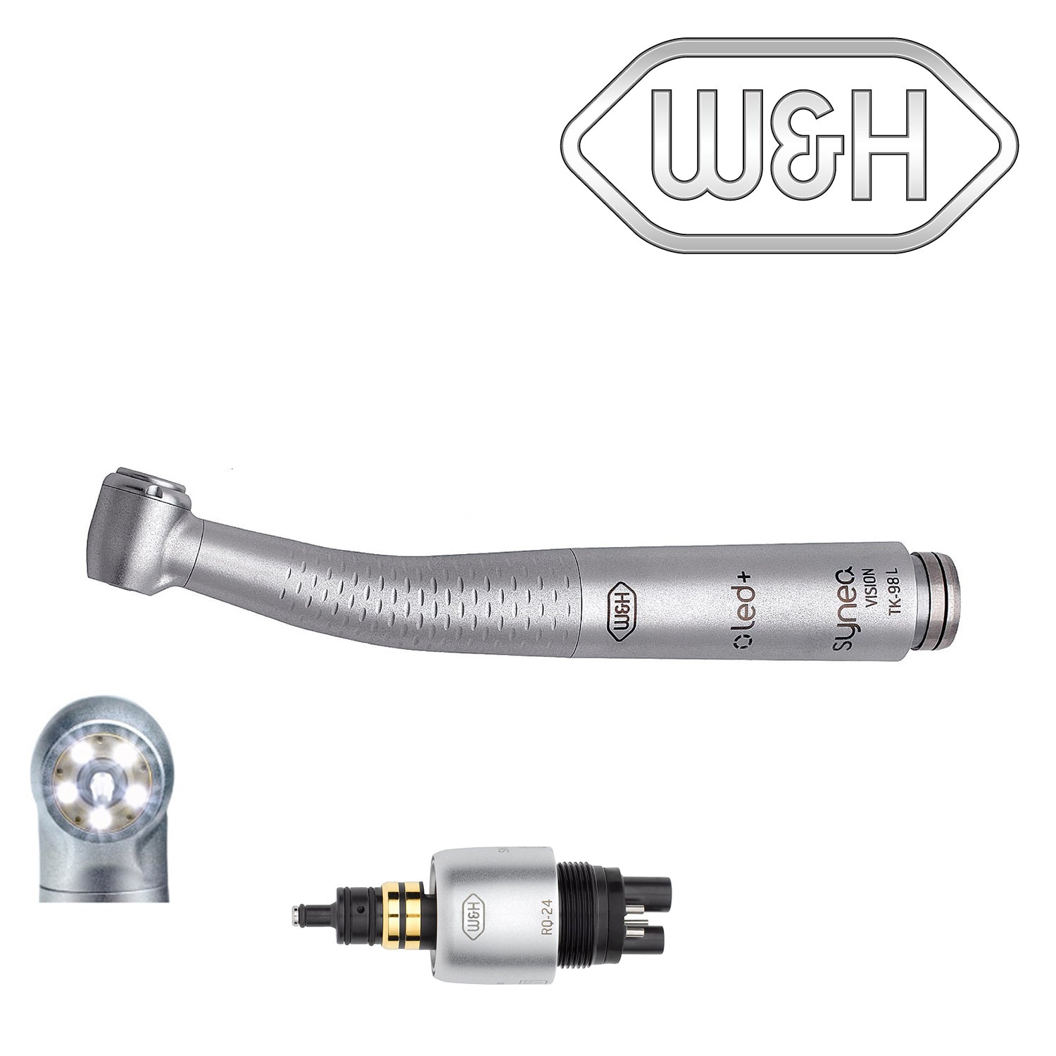 W&H Dental - TK - 98 L Synea Vision Turbine - LED+ Optic Ring & Coupling RQ - 24