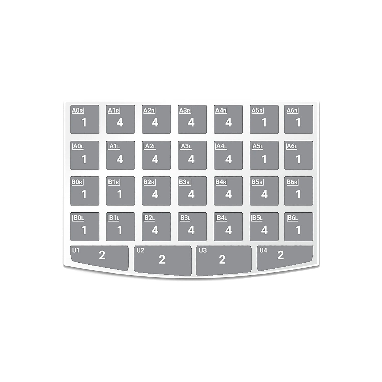 NuSmile - ZR Anterior Pediatric Crowns Professional Kit 84 Crowns - Zirkonia Pediatric Crowns