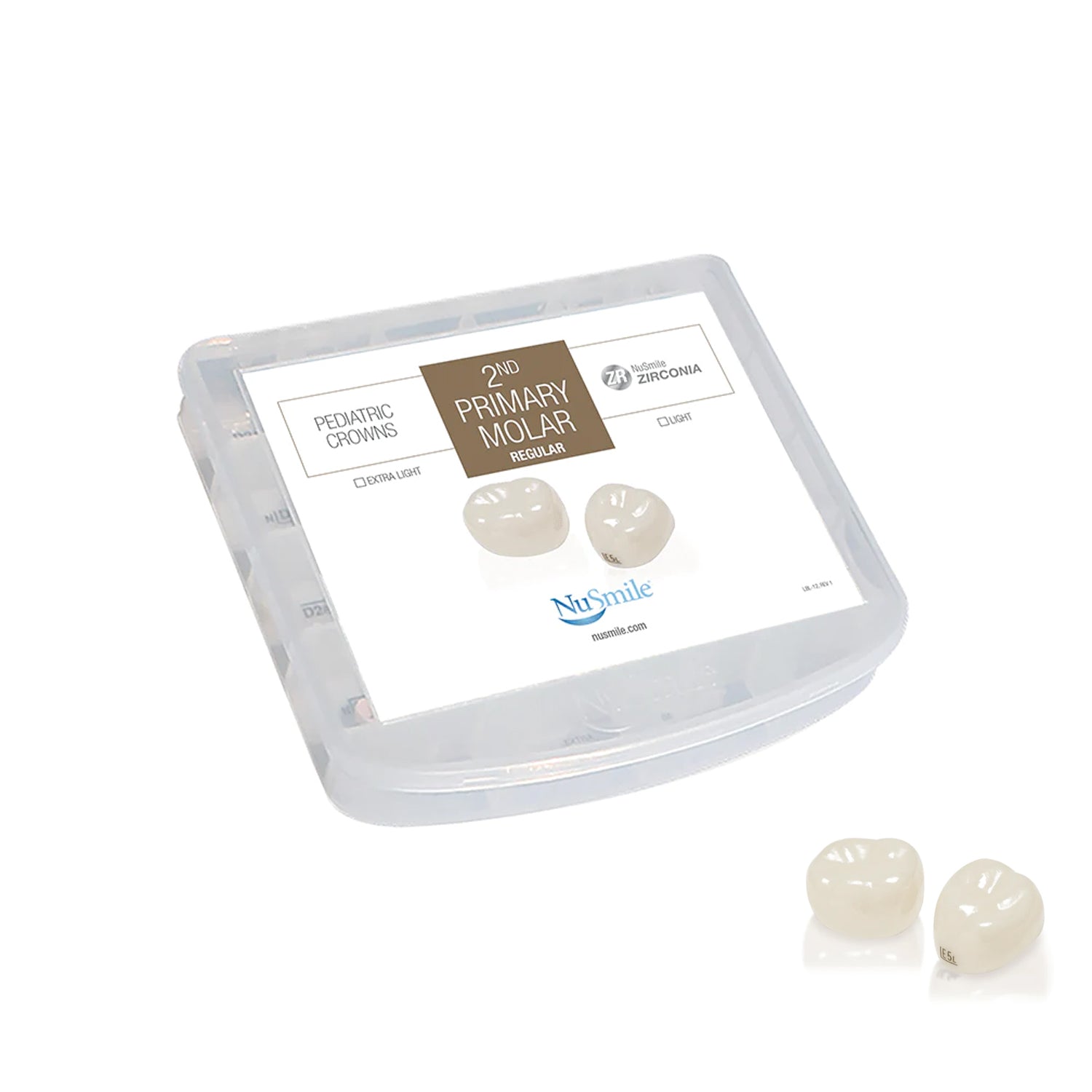 NuSmile - ZR Second Primary Molar Crowns Evaluation Kit 16 Crowns - Zirkonia Pediatric Crowns