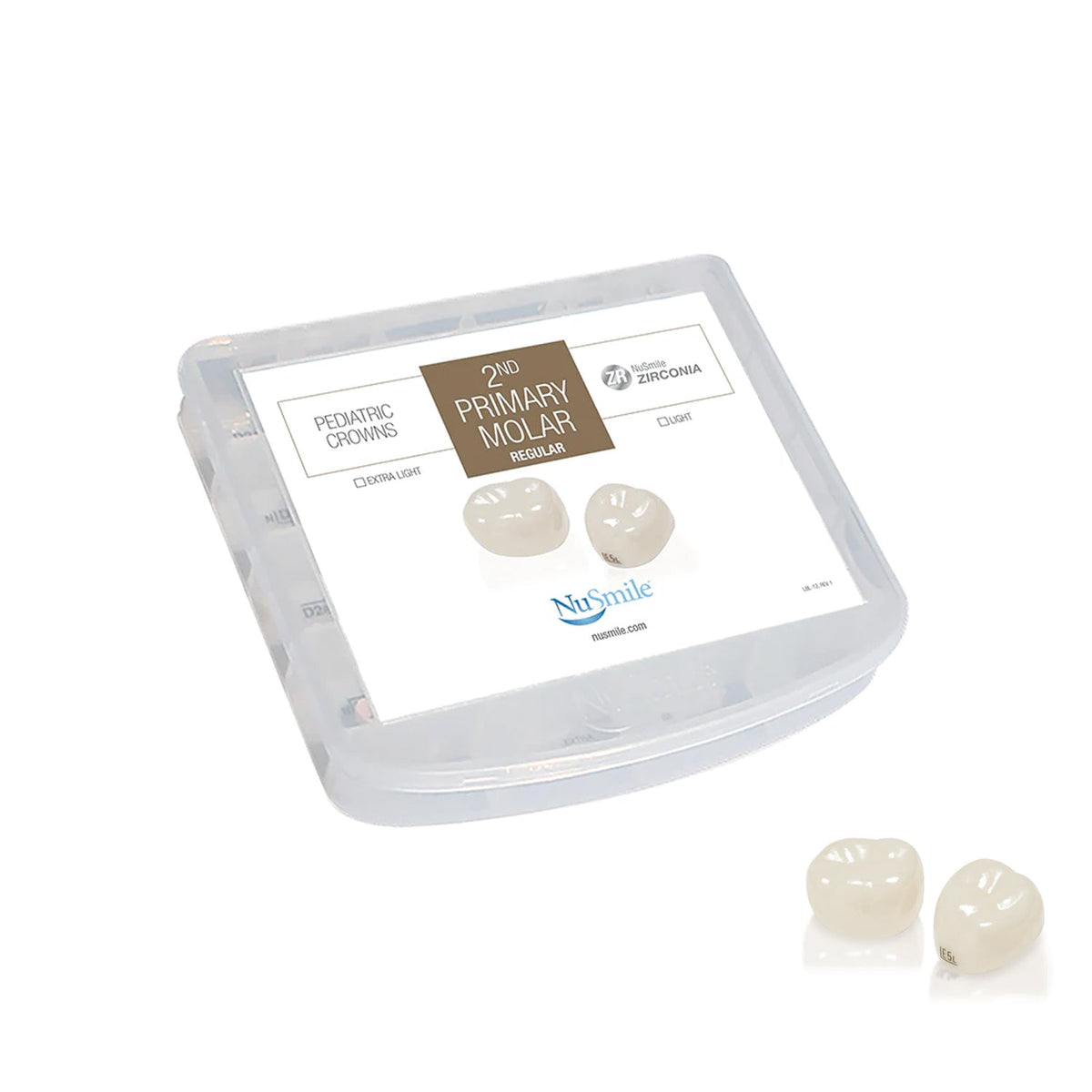 NuSmile - ZR Second Primary Molar Crowns Starter Kit 40 Crowns - Zirkonia Pediatric Crowns