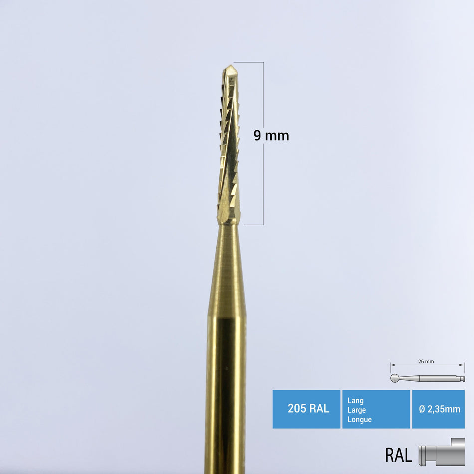 Titanium Coated Carbide Lindemann Bone Cutter  - 162 RA