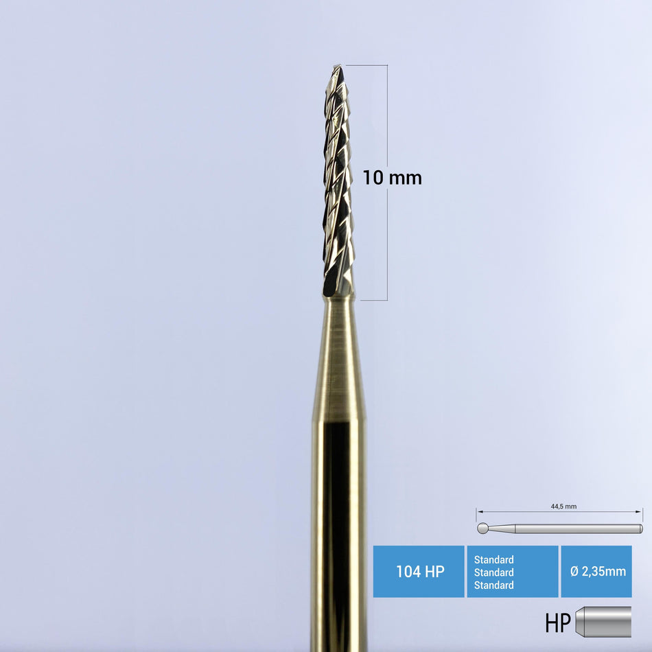 Titanium Coated Carbide Lindemann Bone Cutter - 162A  HP