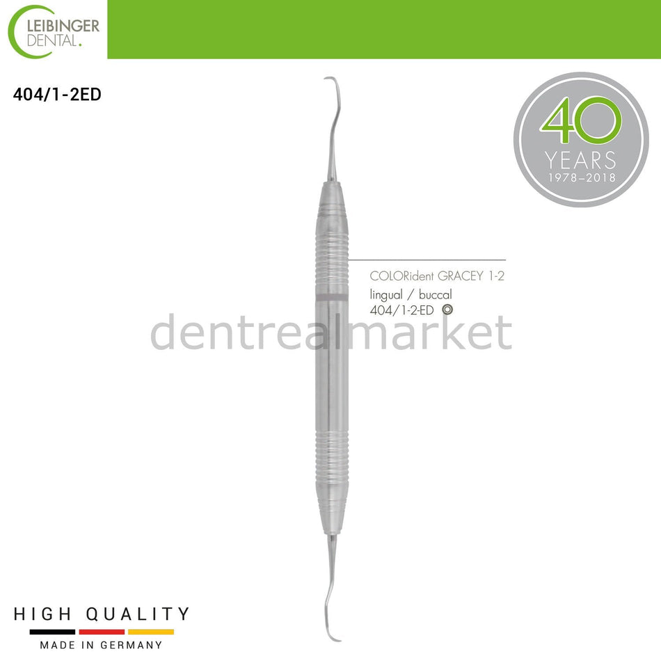 COLORident Gracey Curette 1-2 Lingual, Buccal - Periodontal Curette