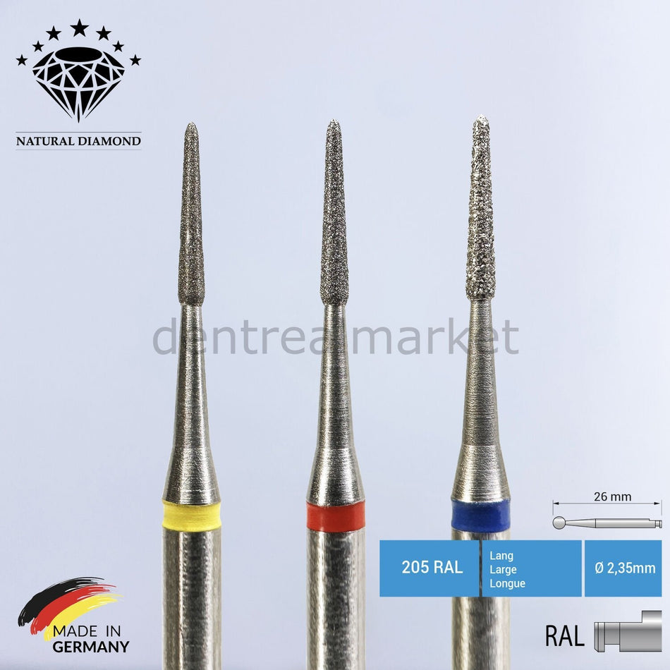 Natural Diamond Perio Bur - Periodontal Bur 831 - 1 Pcs