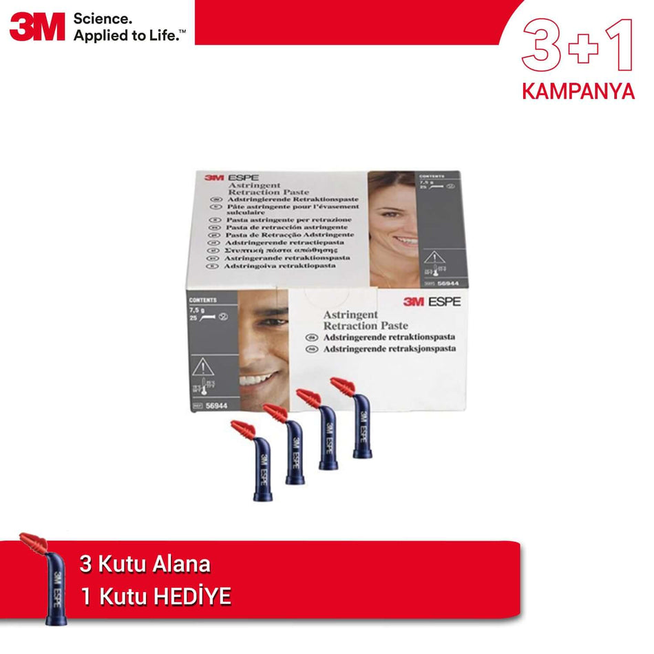 DentrealStore - 3M 3+1 Offer Astringent Paste Hemostatic Retraction Paste - 25 Compule