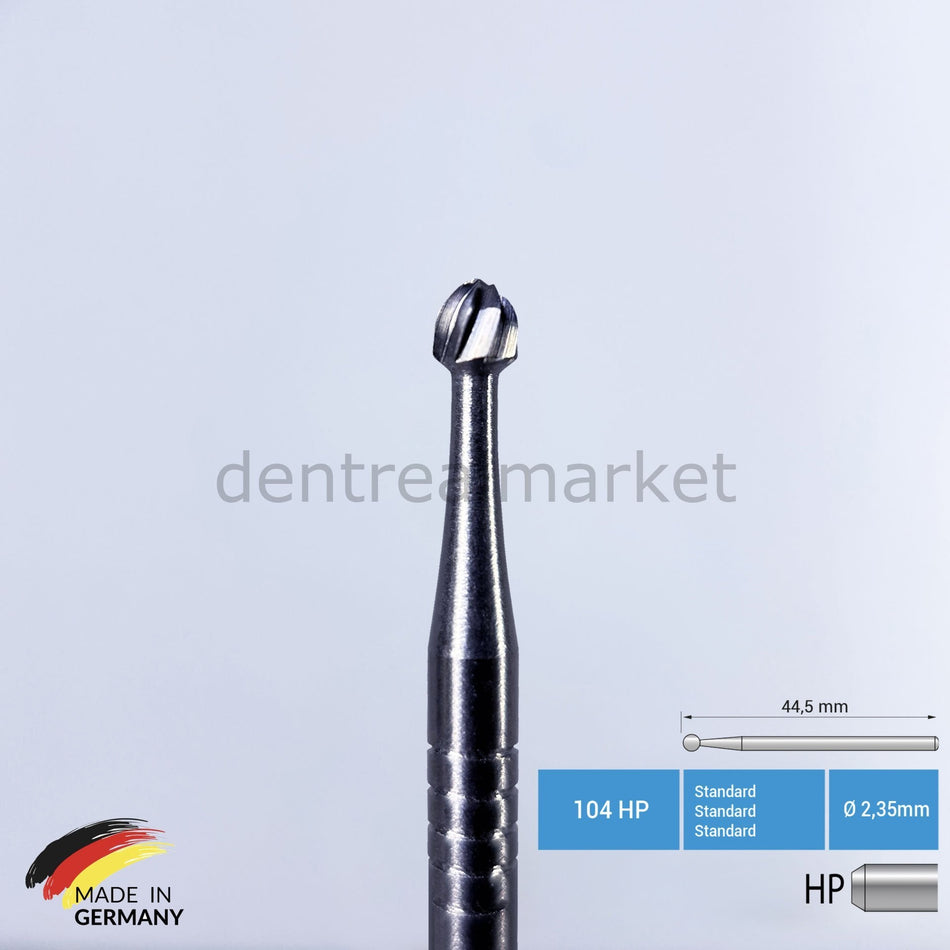 Tungsten Carbide Round Surgical Bur - C1 for Handpiece - 5 Pcs