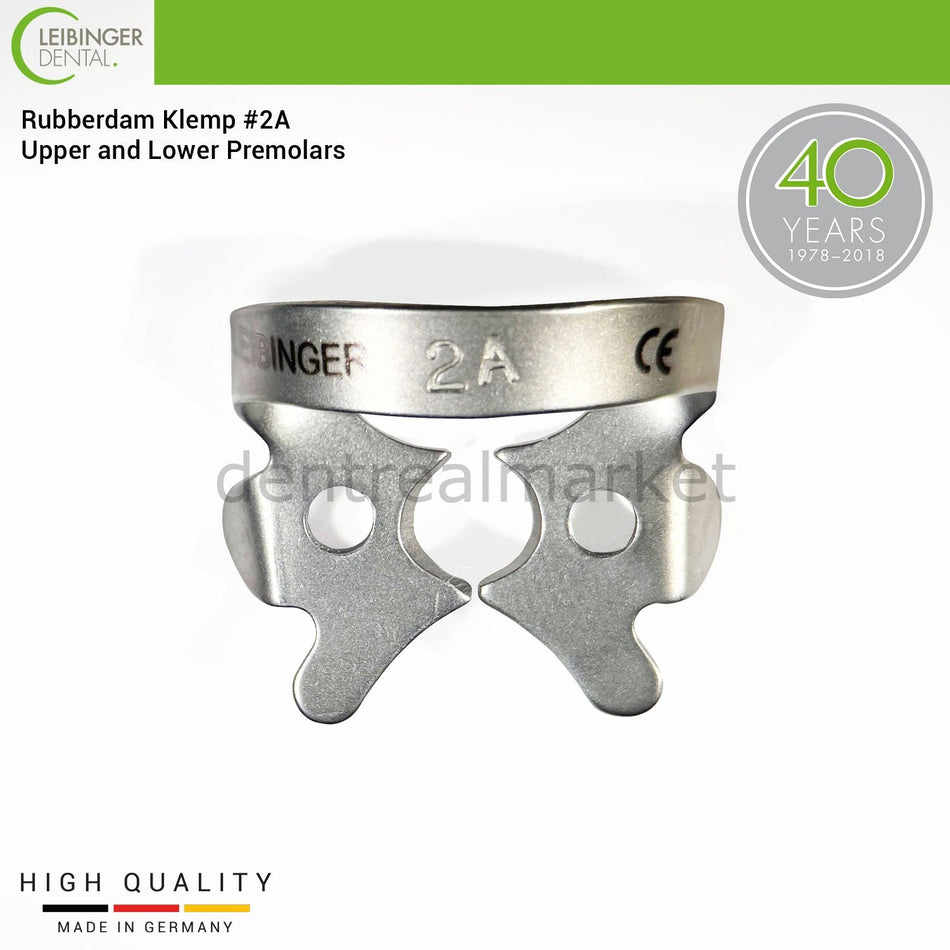 Rubberdam Klemp #2A - Upper and Lower Premolar