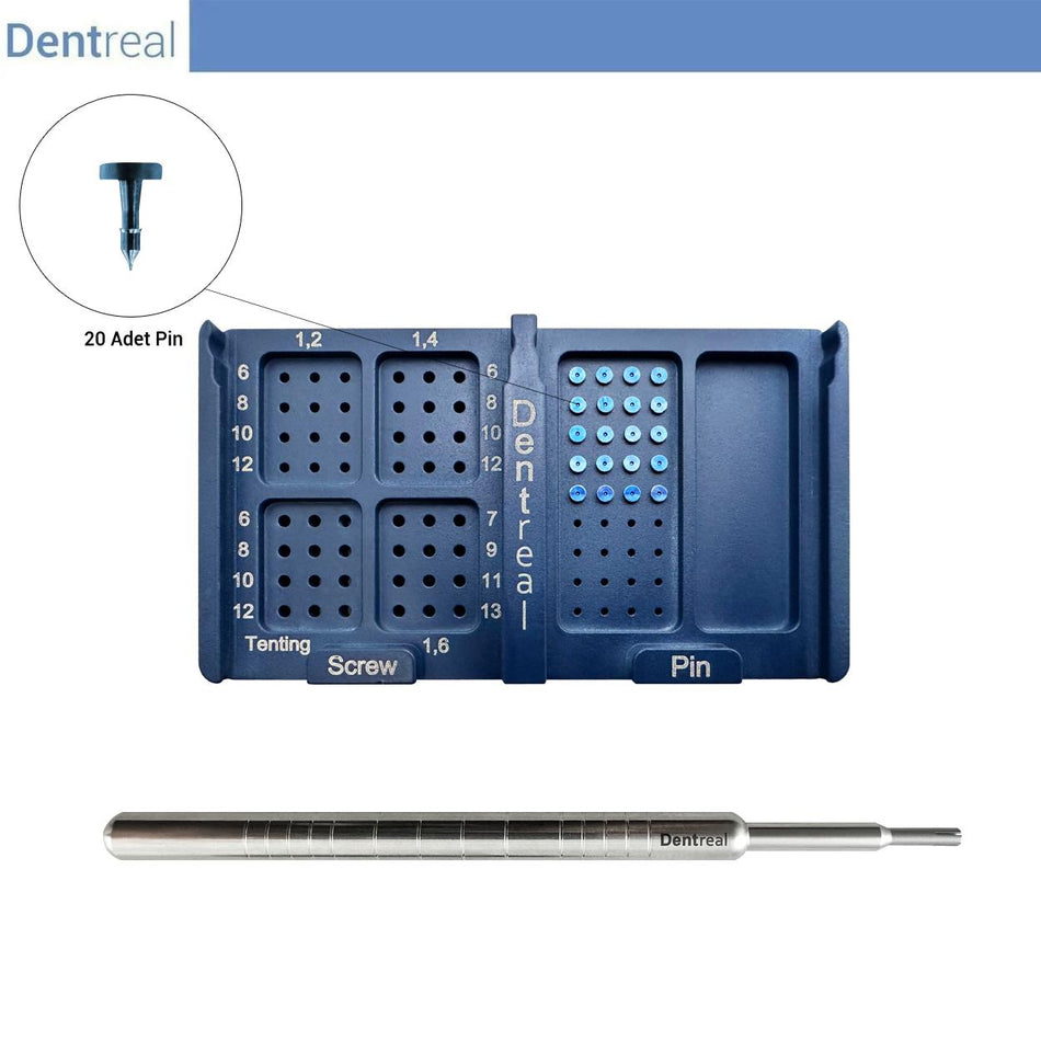 Memfix GBR Membran Fixation for Titanium Pin Set - Bone Tack with 20 Pin