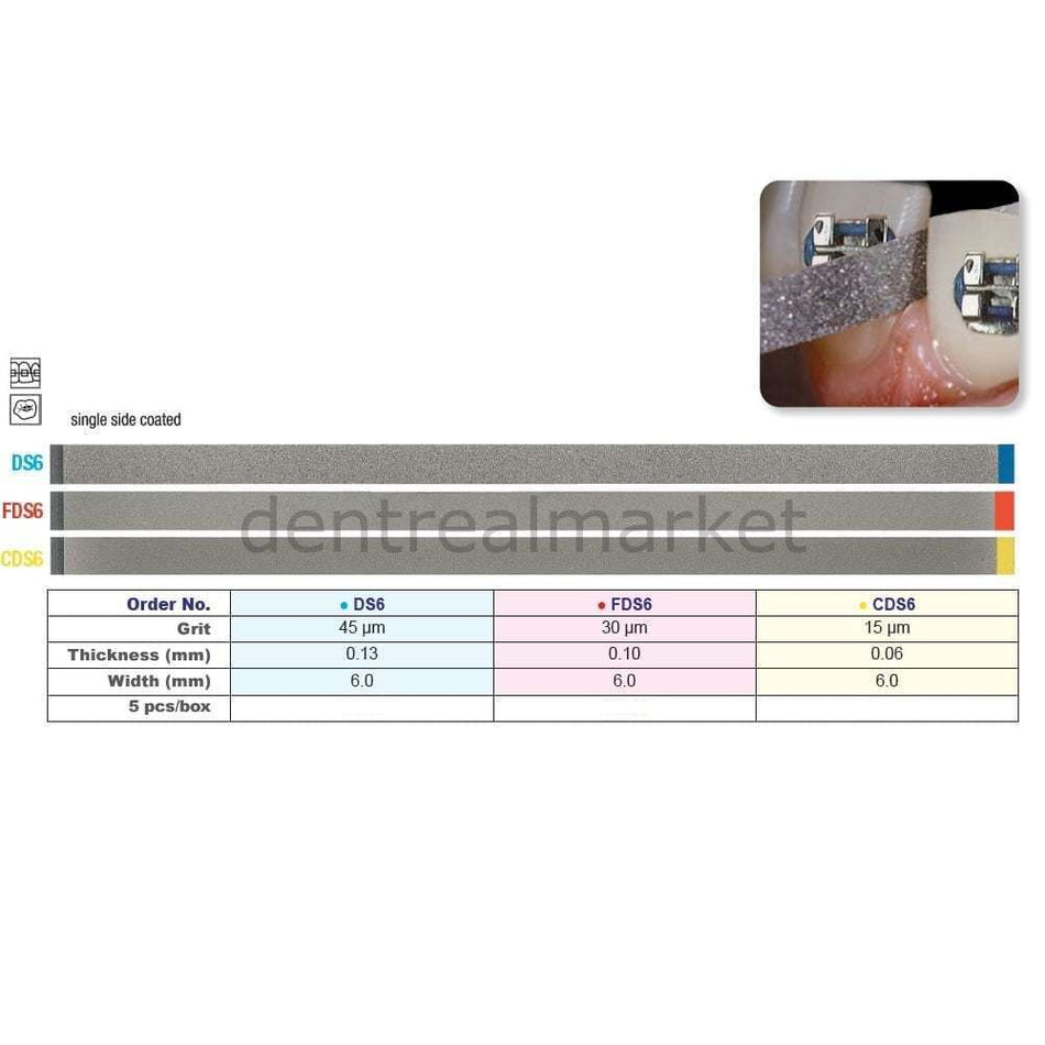 Metal Diamond Interface Sander - Diamond Strip 6 mm