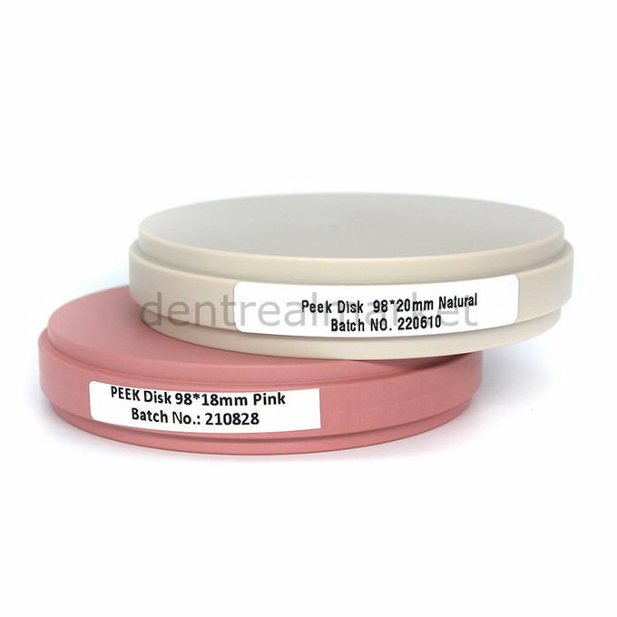 CAD/CAM Peek Discs Pink - 98*16 mm