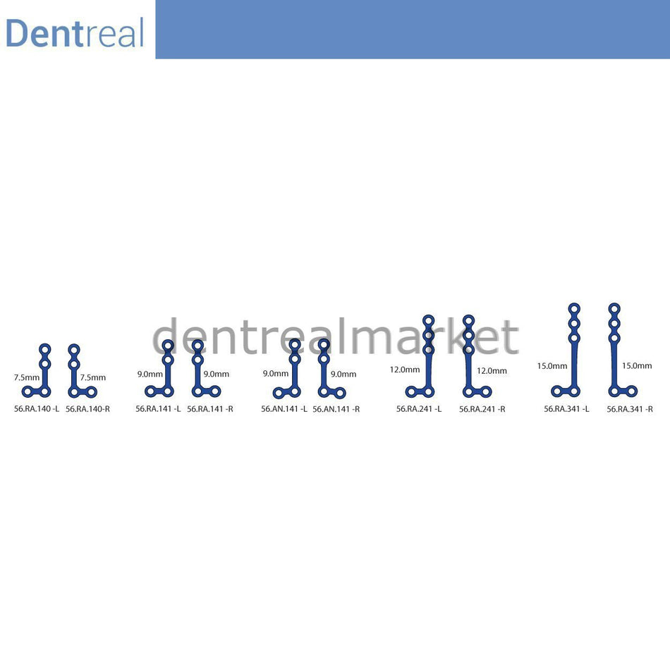 Titanium Maxillofacial Plate Micro Bone Plate 0.6 mm