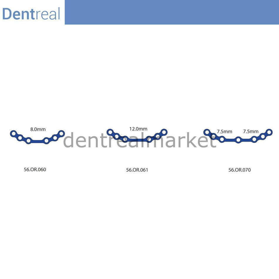 Titanium Maxillofacial Plate Micro Bone Plate 0.6 mm